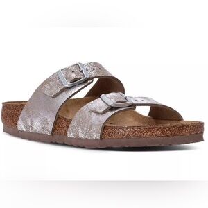 NEW Birkenstock Sydney Graceful Slide Sandal Graceful Metallic Size US 9 EUR 40